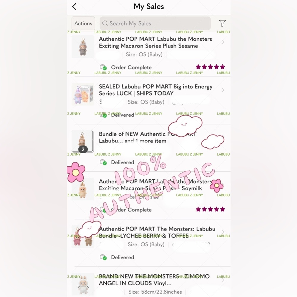 AUTHENTIC POP MART Labubu The Monsters: Labubu Bundle - Green Grape & Soymilk - Picture 7 of 10